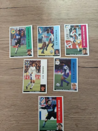 Lote 6 cromos fútbol Ediciones Este12
