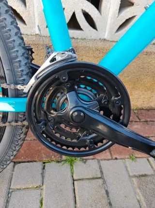 Rockrider 340 maxtravel color verde agua.