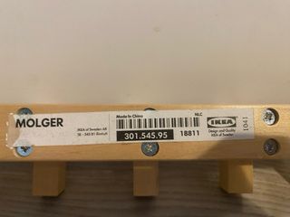 Colgador de madera Ikea molger
