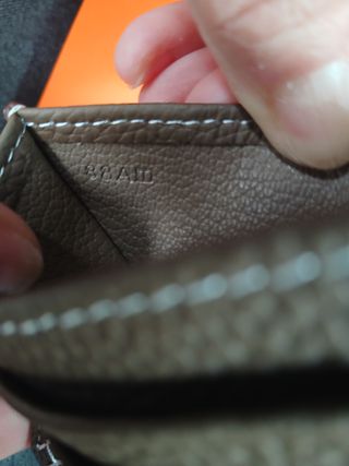 Portacarte Hermès Pelle Marrone,7 scomparti