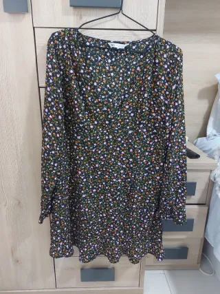 Vestido Zara Estampado Floral Talla XL