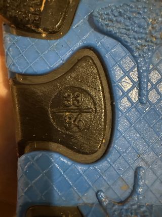 Botas de Nieve Negras y Azules 33-34