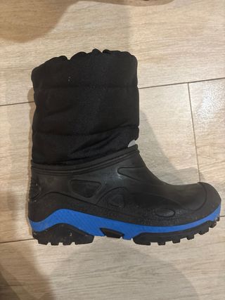 Botas de Nieve Negras y Azules 33-34