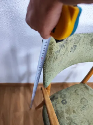 2 Butacas de madera y tela