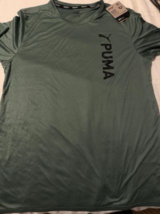 Camiseta deportiva Puma verde sin estrenar