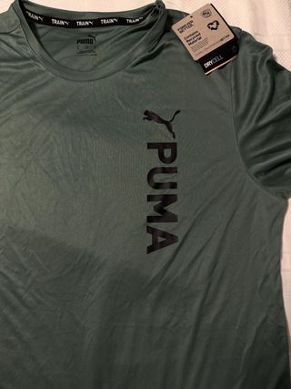 Camiseta deportiva Puma verde sin estrenar