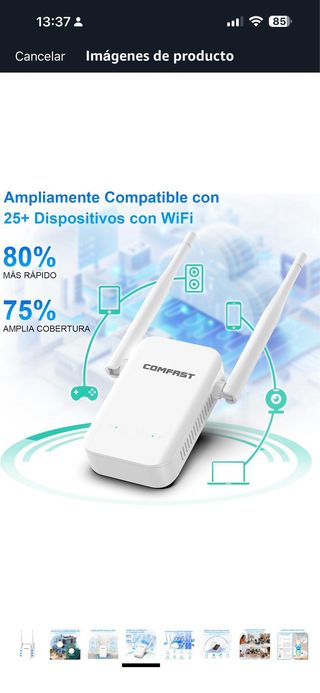 COMFAST Repetidor WiFi N300Mbps Amplificador Señal