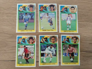 Lote 6 cromos fútbol vintage