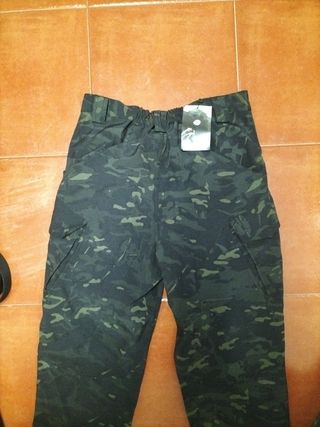 Pantalón da montagna con camuffamento per escursionismo Taglia S+