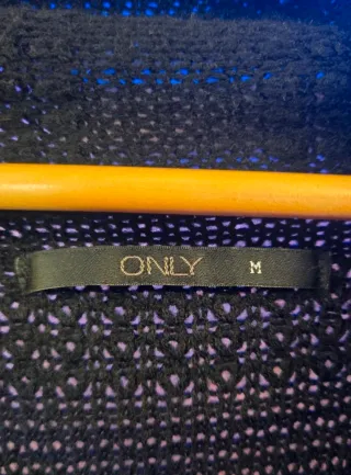 Cárdigan Negro Punto Talla M