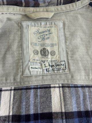 Camisa cuadros Pepe Jeans 100% algodón