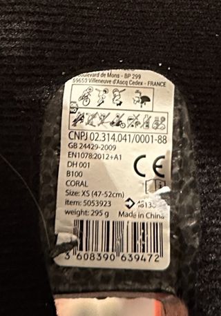 Casco infantil naranja bici/patines