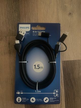 Cable USB Philips 6 en 1 1.5m