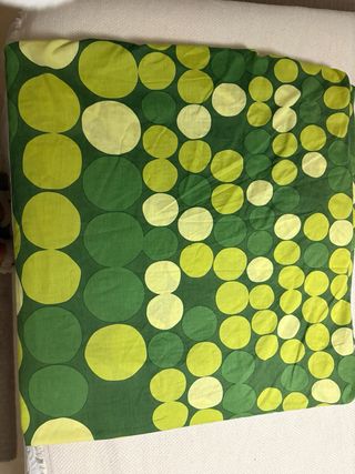 Funda nórdica y funda cojín verde