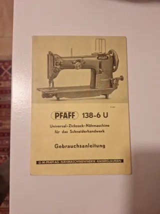 Máquina de coser Pfaff 138-6u