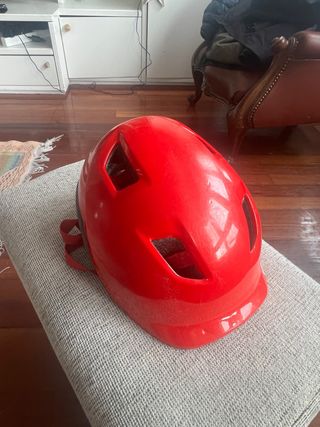 Casco Bici Niño BTwin 500 Rojo infantil