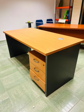 Escritorio oficina 160x80cm con cajonera