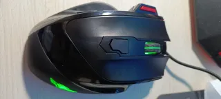 Ratón Gaming Negro y Rojo