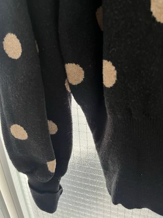Jersey Sfera lunares negro y beige Talla M