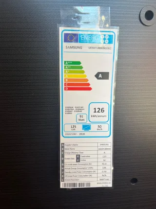 TV Samsung 50" Negro UE50TU8005K