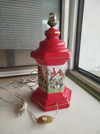 Base-Lámpara de mesa Cerámica Vintage original