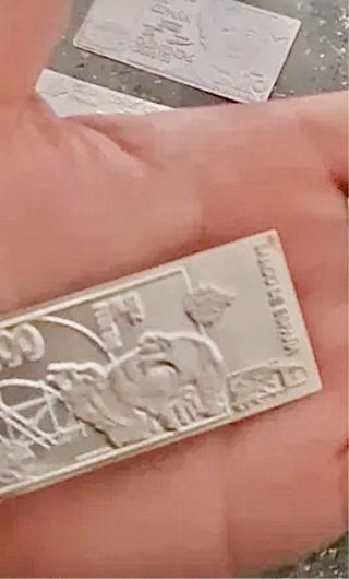 Billetes Plata Banco de España Sellos