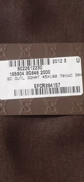 Sciarpa Gucci marrone