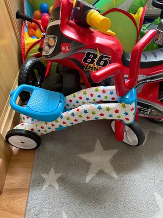 Bici de aprendizaje con estrellas