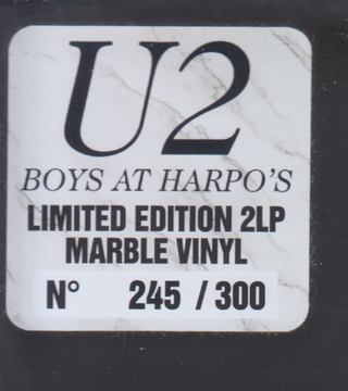 U2 - Boys at Harpo's 2 vinilo LP