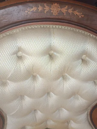 Poltrona vintage in legno massello