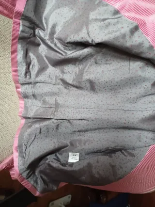 Cazadora rosa con rayas