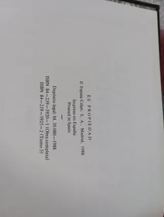 Enciclopedia Espasa 1988