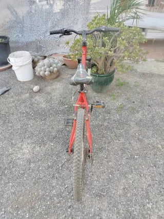 Bicicleta de montaña roja