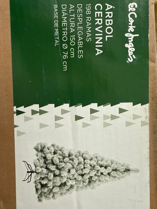 Árbol de Navidad Verde con Estrella Marrón