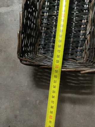 Cesta de mimbre rústica