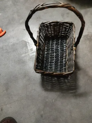 Cesta de mimbre rústica