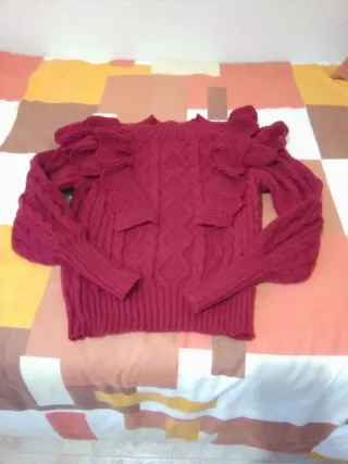 Jersey Lana Rojo Mujer