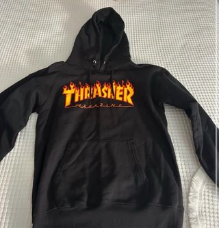 Sudadera Thrasher Negra con Logo