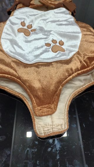 Vestito Carnevale Leone 6-9 Mesi 40 cm body testa