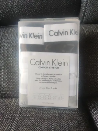 Calvin Klein Pack 3 Boxer Algodón Stretch Gris/Bla