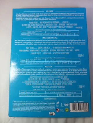 Pack 3 Películas DVD: Mi Chica, Mira Quien Habla,