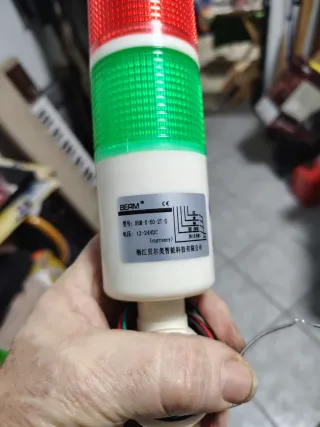 Torre di segnalazione LED rossa e verde