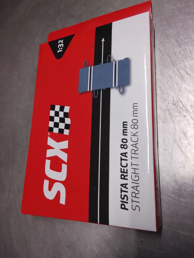 Scalextric BLISTER Recta 80mm Cierre