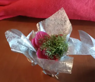 Adorno flores artificiales