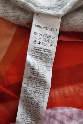 Jersey Springfield flores bordadas Talla M