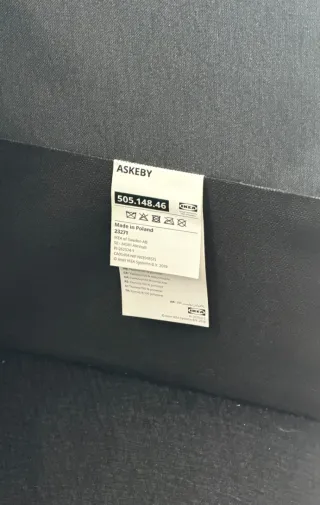 Sofá Ikea Askeby Gris Tela