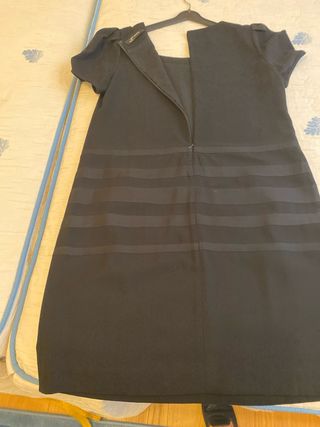 Vestido negro fiesta lazos talla M