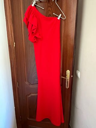 Vestido fiesta Shein rojo talla M