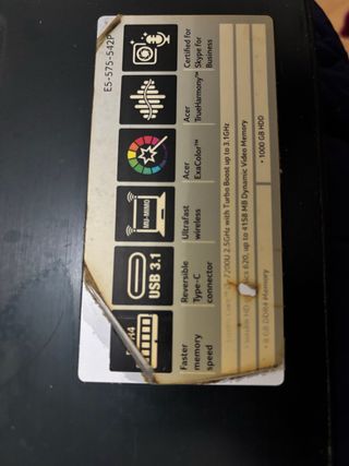 Portátil Acer Negro/Gris