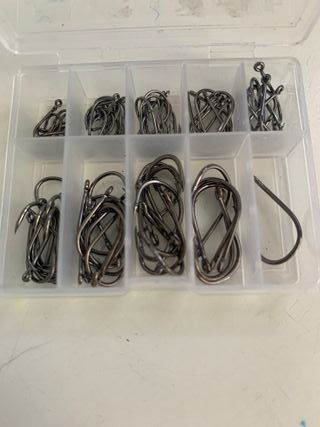 Anzuelos de pesca carpfishing varios tamaños